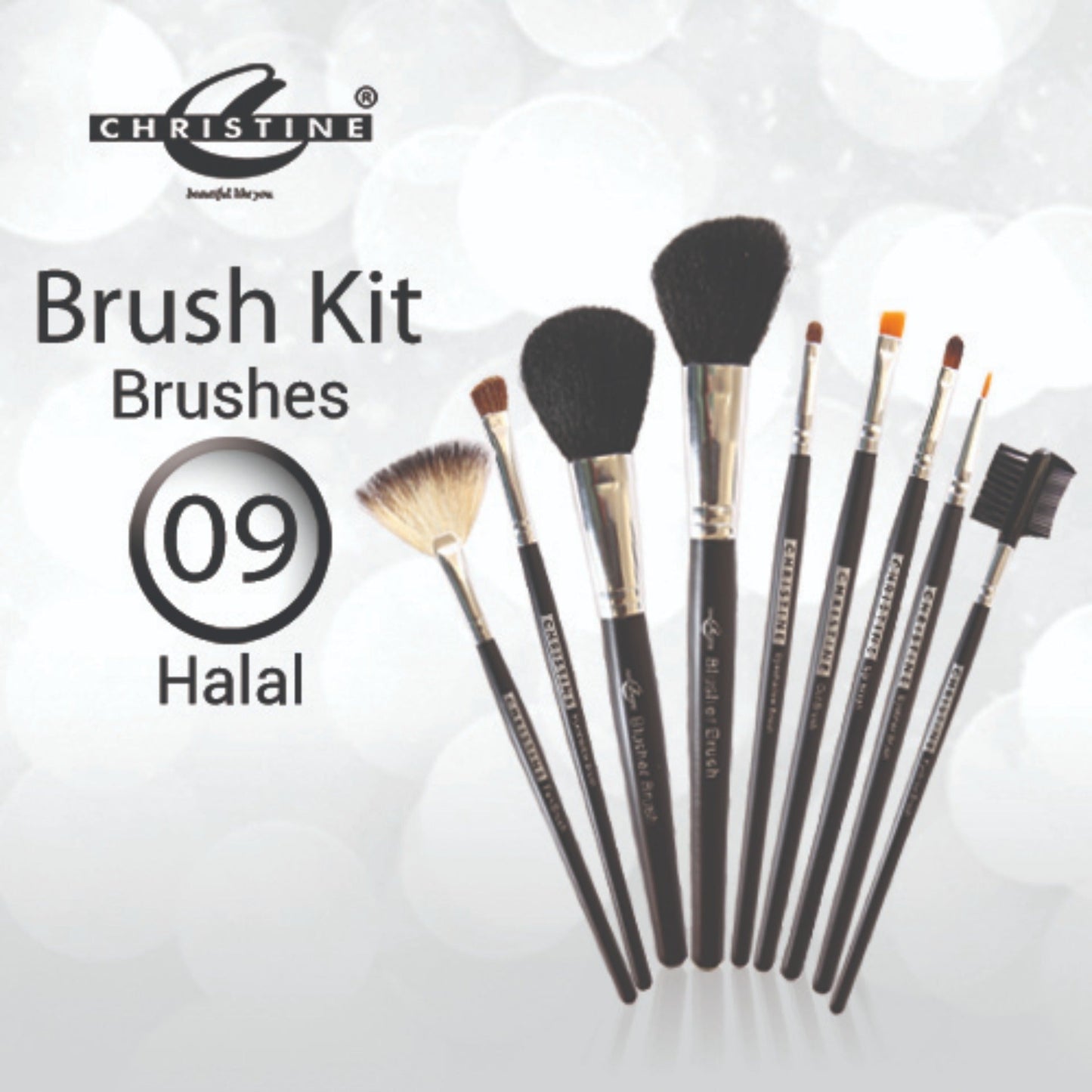 Christine 9 piece brush set