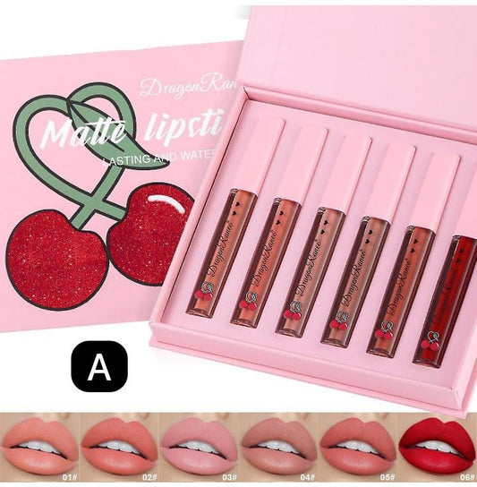 Dragon Ranee 6 piece lipgloos set nude and fashion shade