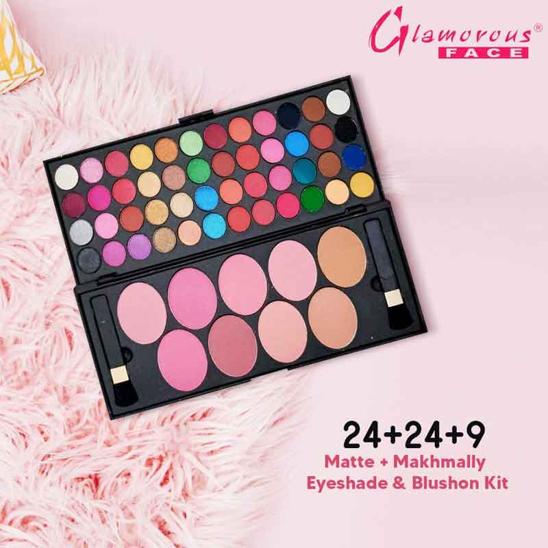 Glamorous Face 24+24+9 Matte, Valvet Eyeshadow & Blushon Kit