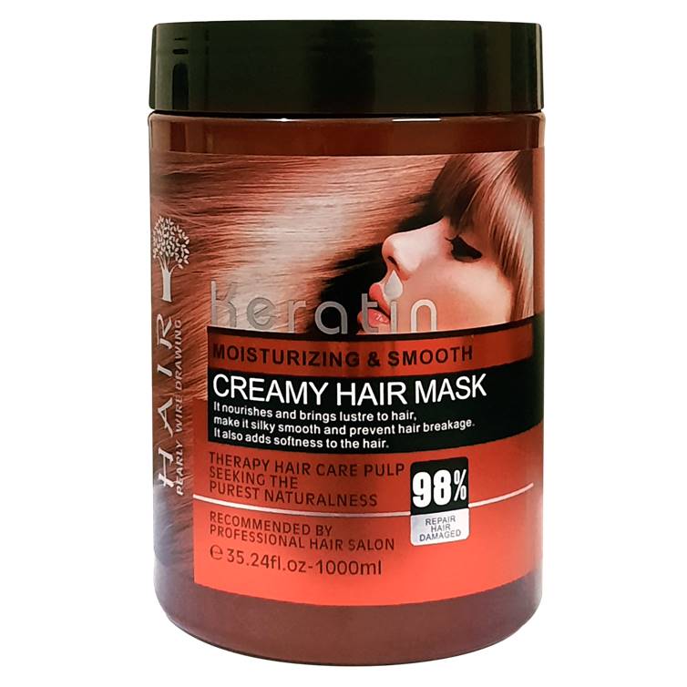 Keratin Creamy Hair Mask Moisturizing & Smooth 1000ml