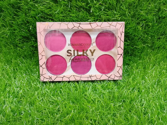 Silky cool 6 color blush kit
