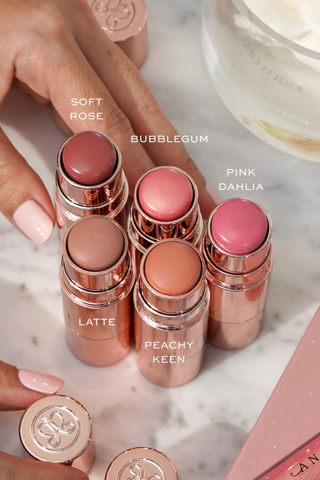 Anastasia 2in1 Blush-On Stick 4/Pcs Set