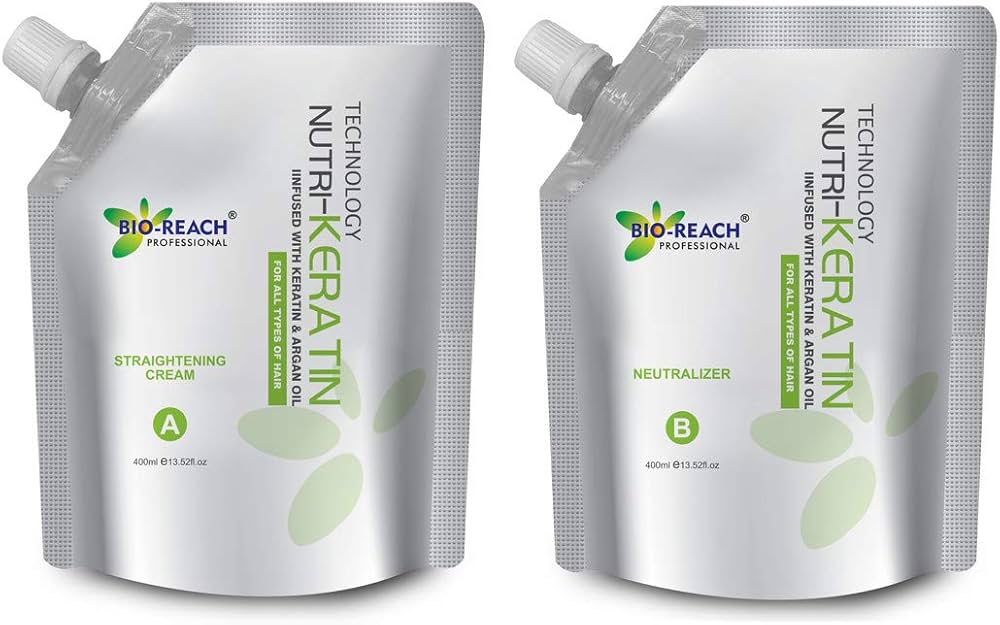 BIO-REACH hair straightening and neutrilizer cream with argon oil
