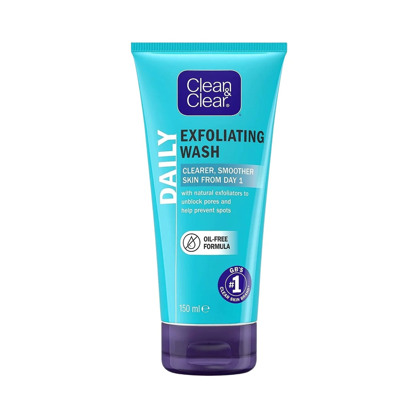 clean&clear oil free exfoliating face wash