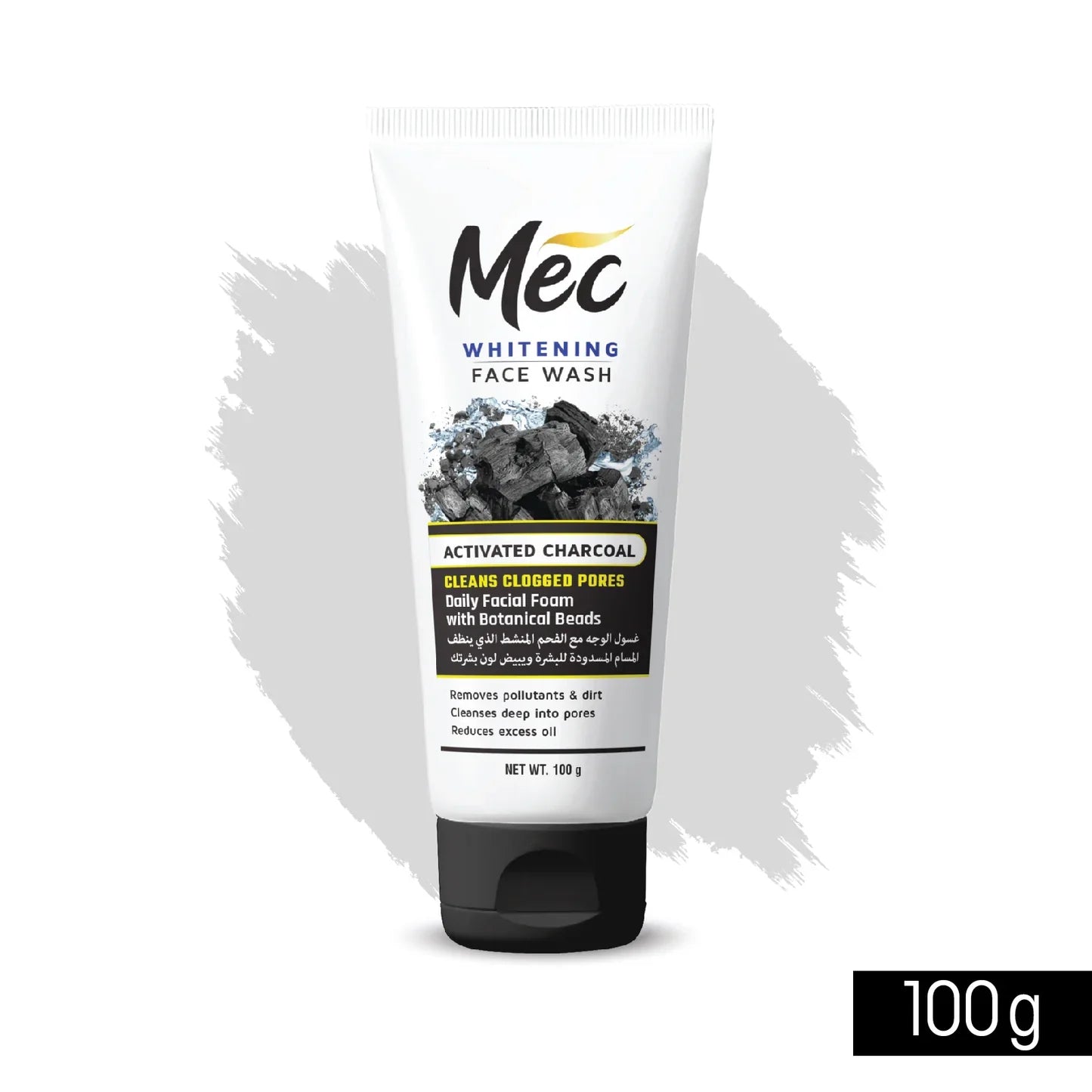 Mec whitening Face Wash, Activated Charcoal, Flawless White, Acne Clean,cucumber,goat milk,alovera,neem,lemon all color availabel