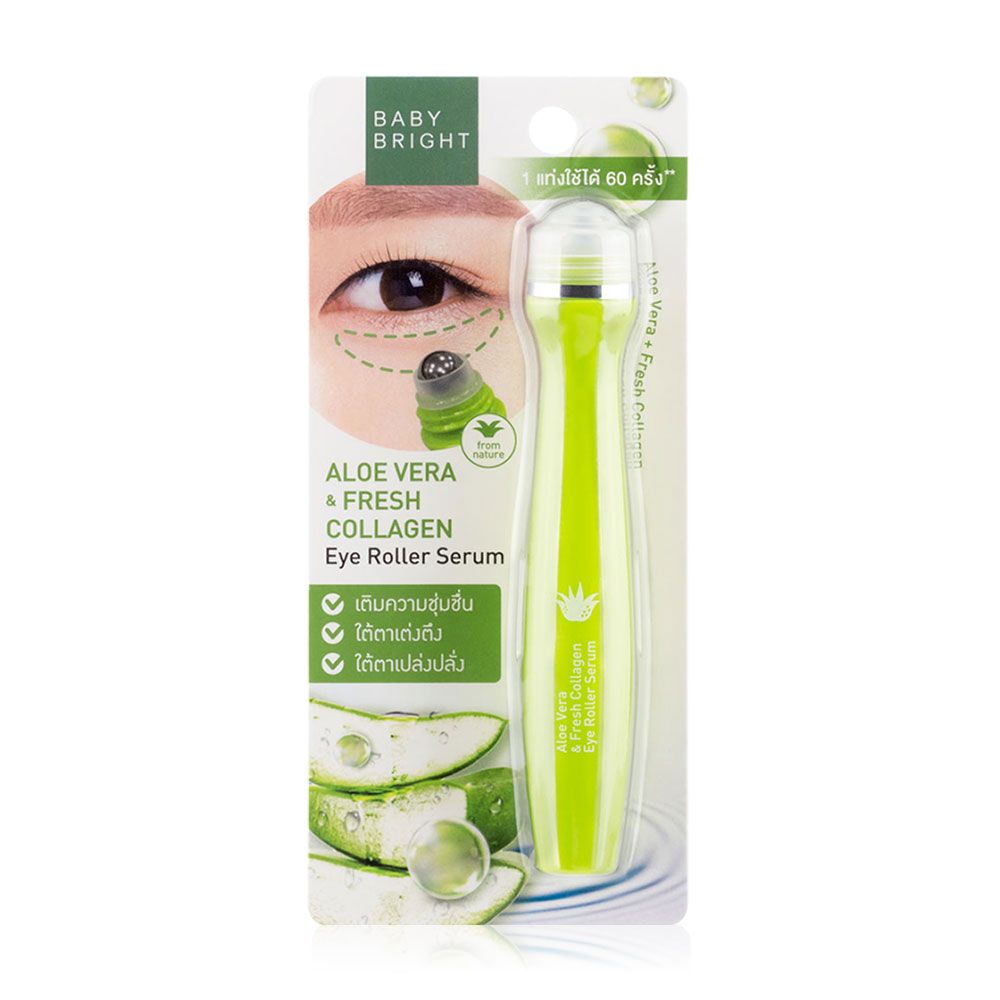 BABY BRIGHT ALOE VERA & FRESH COLLAGEN EYE ROLLER SERUM 15ML