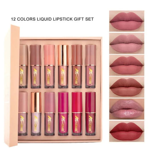 KS-ONE 12 Colors Matte Liquid Lipstick Set 2.5ml*12pcs