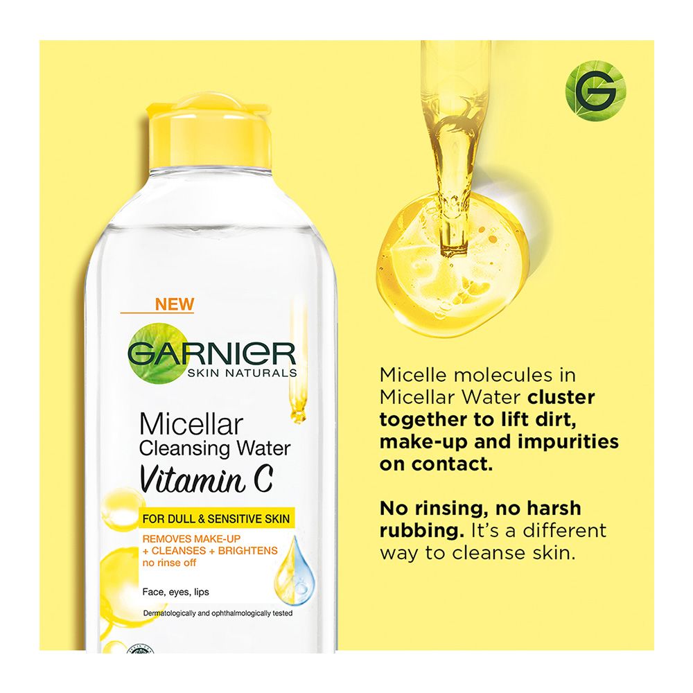 Garnier Skin Naturals Vitamin C Micellar Cleansing Water, 125ml