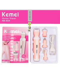 Electroginal Kemei KM-6637 4 in 1 Ladies Hair Clipper Professional 4 in 1 Women Razor Shaver Body Epilator Nose Facial Bikini Underarm Hair Removal Machine