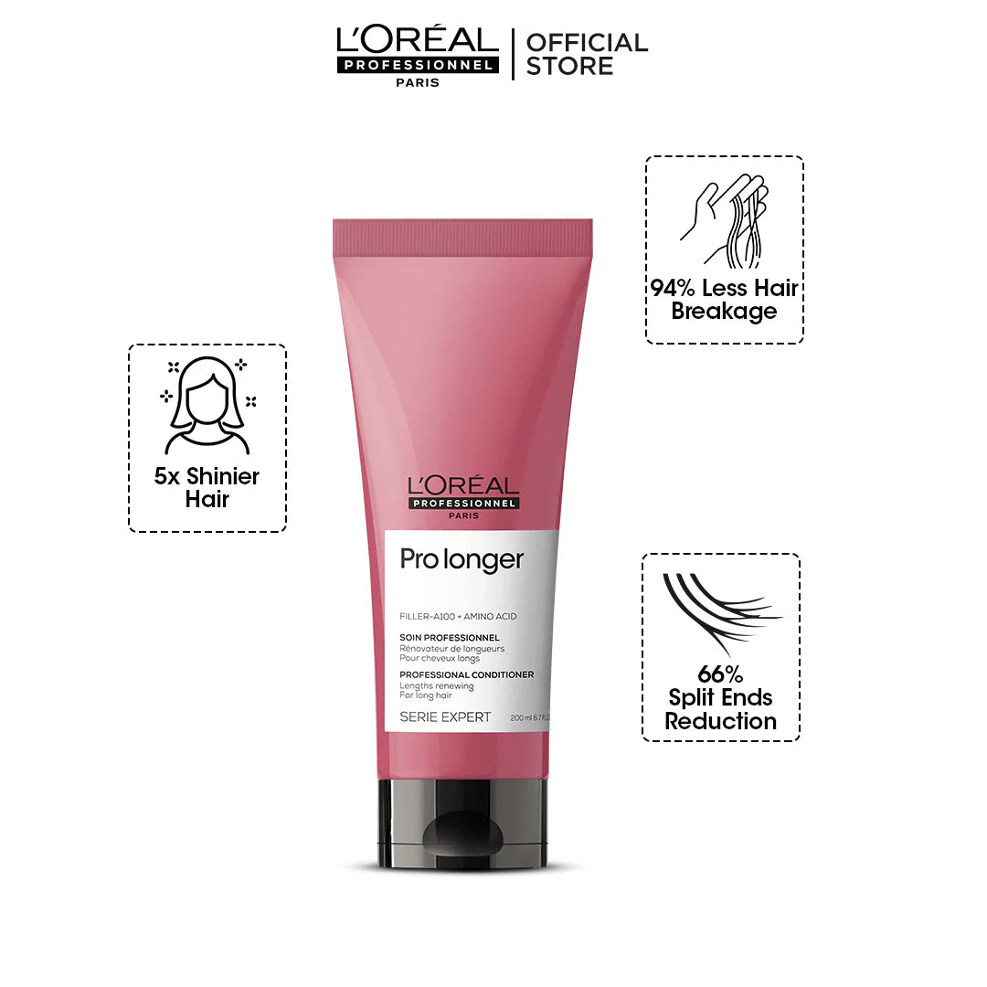 Loreal Professionnel Serie Expert Pro Longer Conditioner With Filler-A100 And Amino Acid - 200ml - For Long Hair With Thinned Ends