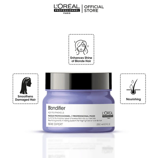 Loreal Professionnel Serie Expert Blondifier Mask - 250ml - For Highlighted Or Blond Hair