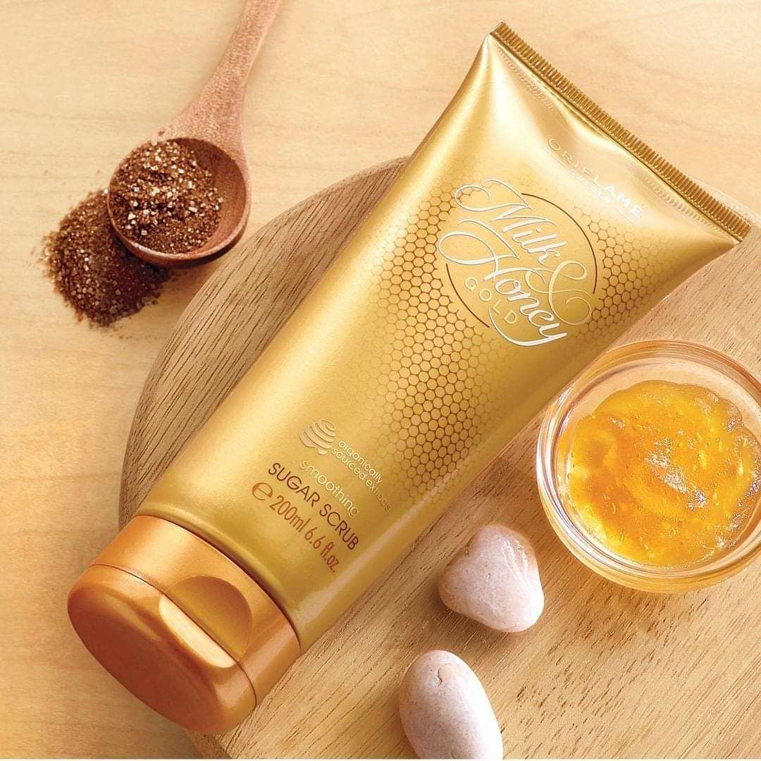 Milk and Honey Gold Smoothing Sugar Scrub 200ml - Honey Sugar Scrub for Babies and Adults