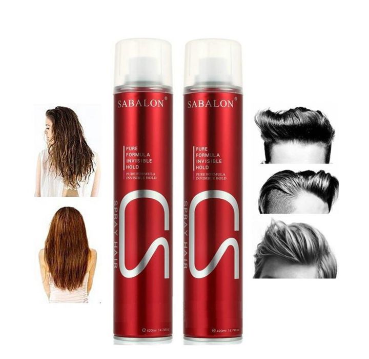 Sabalon Hair Styling Spray Long Lasting Men and Women Shine Spray 420ml
