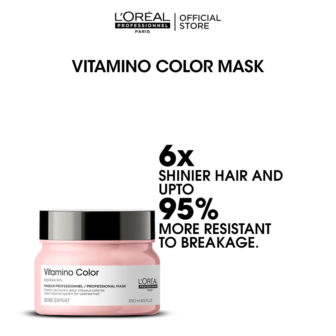 Loreal Professionnel Serie Expert Vitamino Color Mask With Resveratrol- 250ml - For Color Treated Hair